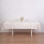 Premium Velvet 60"x102" Rectangle Tablecloth Ivory - Reusable & Soft Table Cover