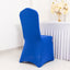 Premium Spandex Chair Cover with Foot Pockets for Banquet Chairs Royal Blue - Stretch 220GSM Fitted Slipcover - Chair
