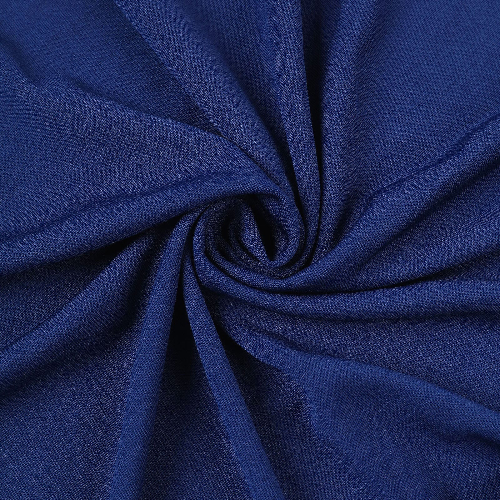 Premium Spandex Chair Cover with Foot Pockets for Banquet Chairs Navy Blue - Stretch 220GSM Fitted Slipcover - Chair