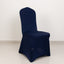 Premium Spandex Chair Cover with Foot Pockets for Banquet Chairs Navy Blue - Stretch 220GSM Fitted Slipcover - Chair