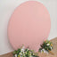 7.5ft Matte Dusty Rose Round Spandex Fit Party Backdrop Stand Cover