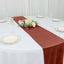 Premium Velvet 12"x108" Table Runner Terracotta (Rust) - Sheen Finish Reusable Table Decor