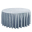 Premium Velvet 120" Round Tablecloth Dusty Blue - Reusable Soft & Seamless Table Cover