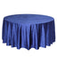 Premium Velvet 120" Round Tablecloth Royal Blue - Reusable Soft & Seamless Table Cover