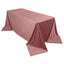Premium Velvet 90"x132" Rectangle Tablecloth Dusty Rose - Reusable Soft & Seamless Table Cover