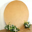 7.5ft Champagne Soft Velvet Fitted Round Event Party Backdrop Cover
