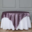 Satin 72"x72" Table Overlay Square Tablecloth Violet Amethyst - Smooth Finish Table Cover