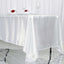 Satin Rectangular 72"x120" Tablecloth White - Smooth & Easy to Maintain Table Cover For Classy Weddings & Events
