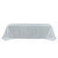 Scuba Rectangular Tablecloth 90"Ã—156" White with Rhinestone Accents â€“ Seamless, Wrinkle-Free, Stain-Resistant Event Linen