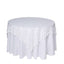 Sequin 72"x72" Table Overlay Square Tablecloth White - Big Payette Design for Classy Celebrations