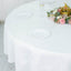 Fire Retardant Premium Polyester 90" Round Tablecloth White - Stylish High-Performance Table Cover for Large Gatherings