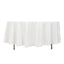Cotton Blend 108" Round Tablecloth White - Wrinkle-Resistant Design for Versatile Table Settings