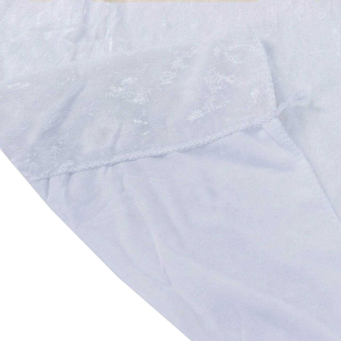 White Crushed Velvet Backdrop Curtain â€“ 8ft x 8ft Event Drape with Rod Pocket, Privacy Panel for Photo Booths & Events