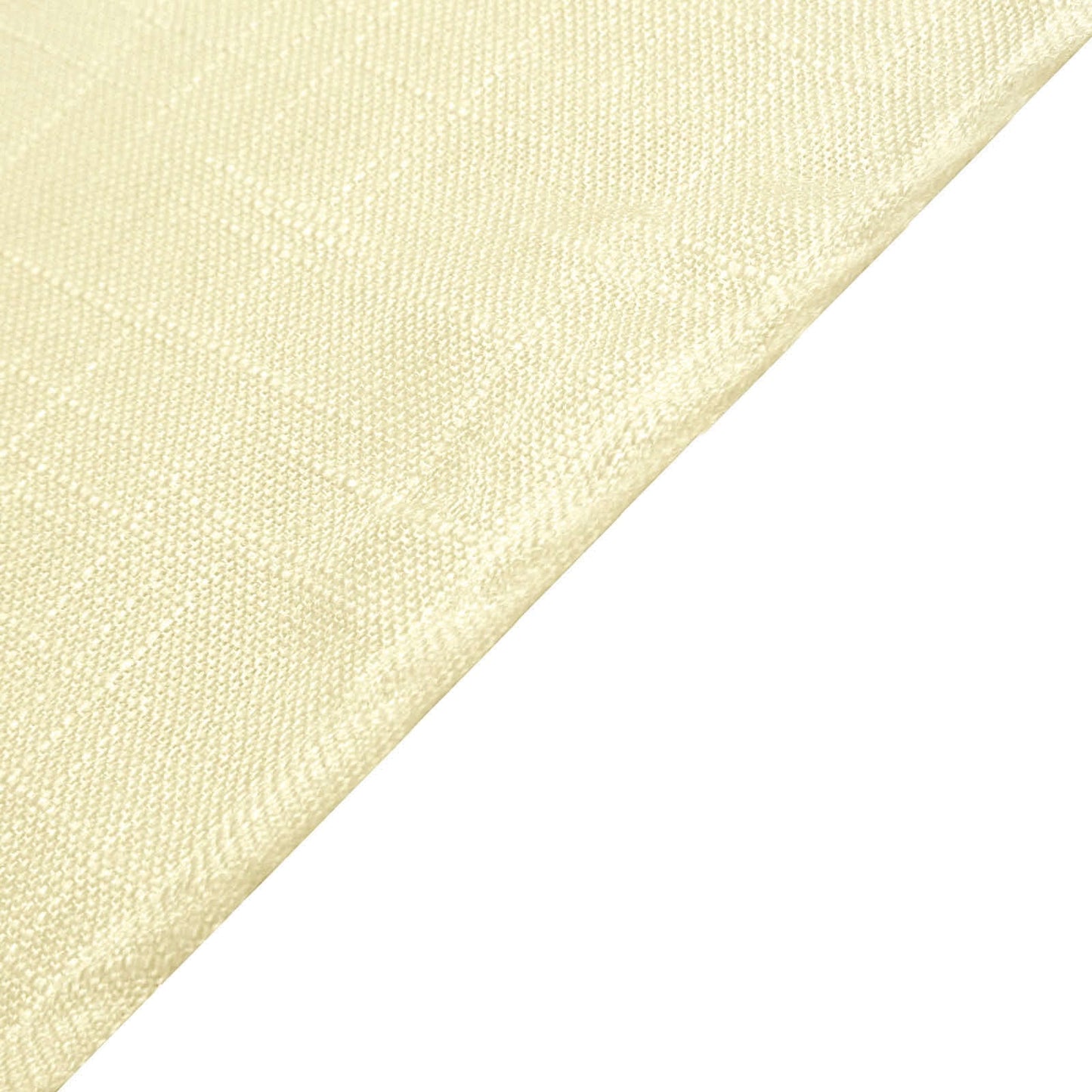 Linen 72"x72" Table Overlay Square Tablecloth Ivory - Slubby Textured Wrinkle-Resistant Design for Stylish Occasions