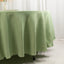 Premium Polyester 108" Round Tablecloth Sage Green - Wrinkle-Resistant 220GSM Table Cover