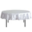 Satin 90" Round Tablecloth White - Smooth and Lustrous Table Cover for Weddings & Events