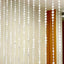 Acrylic Crystal Beaded Curtain with Fabric Rod Pocket, 43 Strands Room Divider Clear Diamond Cut Beads Doorway String Curtain - 5ftx16ft