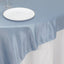Lamour Satin 72"x72" Table Overlay Square Tablecloth Dusty Blue - Smooth Finish Table Topper
