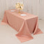 Lamour Satin 90"x132" Rectangle Tablecloth Dusty Rose - Soft & Silk-Like Seamless Table Cover