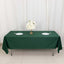Scuba Rectangular 60"x102" Tablecloth Hunter Emerald Green - Wrinkle Free & Stain Resistant Table Cover