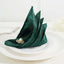 5 Pack Satin 20"x20" Napkins Hunter Emerald Green - Luxurious Shine & Smooth Dinner Napkins