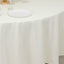 Cotton Blend 108" Round Tablecloth Ivory - Wrinkle-Resistant Design