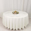 Scuba Round 108" Tablecloth Ivory - Wrinkle Free & Stain Resistant Table Cover