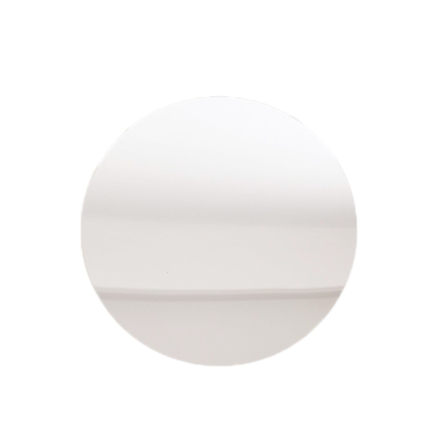 10-Pack Candle Plate Centerpiece Bases Circle Acrylic Mirror Tray Silver Round - Event Decor 8"