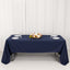 Premium Polyester 60"x126" Rectangle Tablecloth Navy Blue - Stain-Resistant 220GSM Finish Table Cover