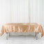 Satin Rectangular 60"x102" Tablecloth Nude - Smooth and Lustrous Table Cover