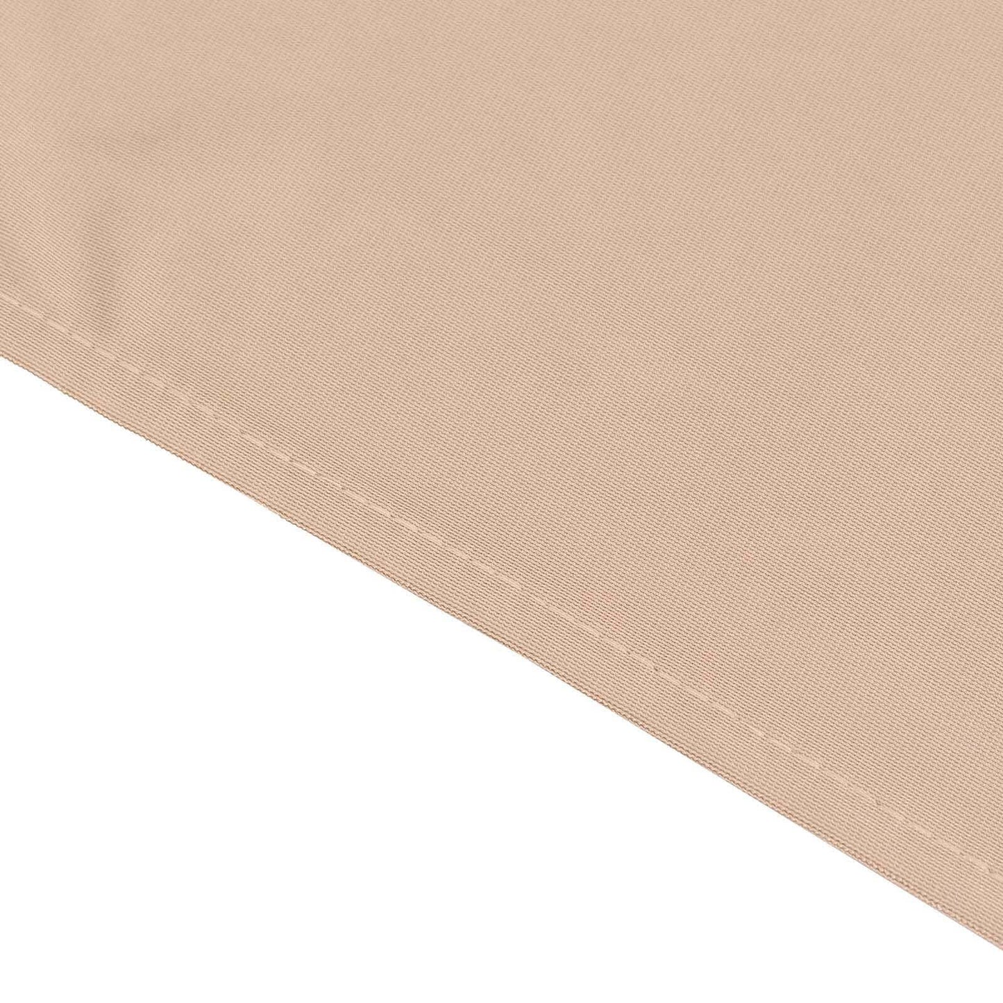 Scuba Rectangular 90"x156" Tablecloth Nude - Wrinkle Free, Stain Resistant & Seamless Table Cover