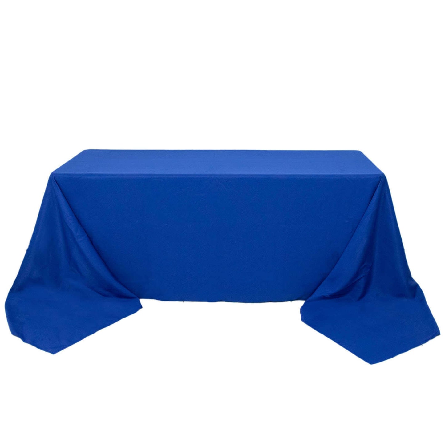 Premium Polyester 90"x156" Rectangle Tablecloth Royal Blue - Seamless 220GSM Stain-Resistant Table Cover