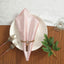 5 Pack Premium Velvet 20"x20" Napkins Blush - Soft Sheen Finish Cloth Napkins