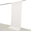 White Crushed Velvet Backdrop Curtain â€“ 5ft x 12ft Event Drape with Rod Pocket, Privacy Panel for Photo Booths & Events