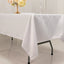 Lamour Satin 60"x102" Rectangle Tablecloth White - Durable & Silky Soft Feel Table Cover for Weddings & Banquets