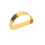 4 Pack 2" Shiny Gold Metal Semicircle Napkin Rings, D-Shaped Serviette Buckle Napkin Holders