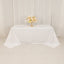 Cotton Blend 90"x132" Rectangle Tablecloth White - Seamless Wrinkle-Resistant Design for Classy Occasions