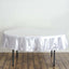 Satin 90" Round Tablecloth White - Smooth and Lustrous Table Cover for Weddings & Events