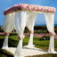 10ft 4-Post DIY Photography Backdrop Stand, Wedding Arch Canopy Tent