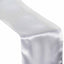 Satin 12"x108" Table Runner White - Stylish Table Linen for Weddings & Events