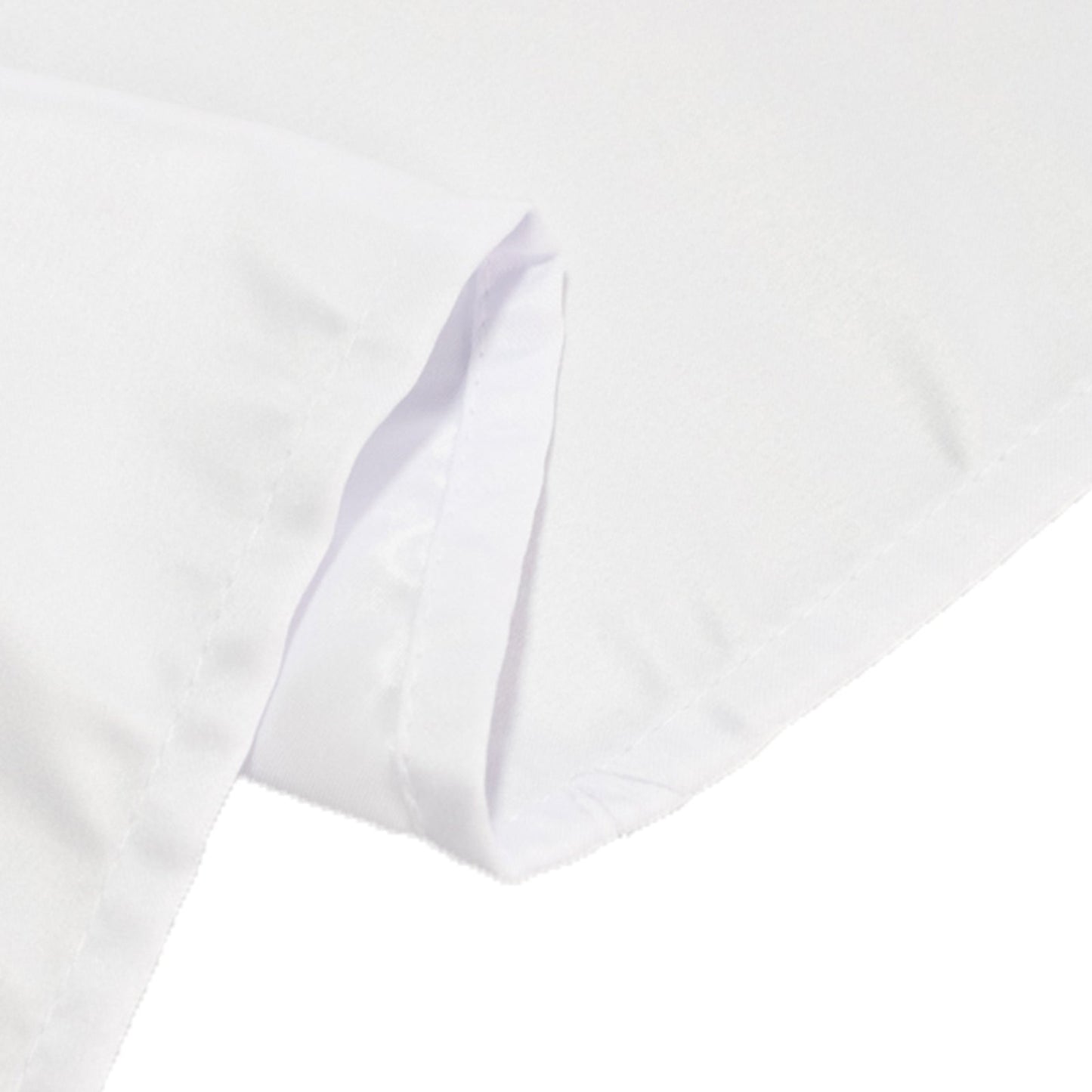 Lamour Satin 60"x102" Rectangle Tablecloth White - Durable & Silky Soft Feel Table Cover for Weddings & Banquets