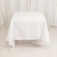 Cotton Blend 70"x70" Square Tablecloth White - Wrinkle-Resistant Fabric for Modern Table Decor