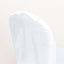 Crinkle Crushed Taffeta Chair Cover for Banquet Chairs White - Reusable Chic Wedding Decor