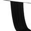 Black 4-Way Stretch Spandex Event Curtain Drapes, Wrinkle Free Backdrop Event Panel with Rod Pockets - 5ftx10ft