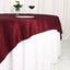 Taffeta 72"x72" Table Overlay Square Tablecloth Burgundy - Accordion Crinkle Table Cover