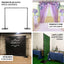 10ft Metal DIY Adjustable Heavy Duty Backdrop Stand Kit, Steel Base