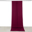 Burgundy 4-Way Stretch Spandex Event Curtain Drapes, Wrinkle Free Backdrop Event Panel with Rod Pockets - 5ftx14ft