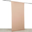 Nude 4-Way Stretch Spandex Event Curtain Drapes, Wrinkle Free Backdrop Event Panel with Rod Pockets - 5ftx10ft