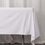 Scuba Rectangular 60"x102" Tablecloth White - Wrinkle Free & Stain Resistant Table Cover for Weddings and Banquets