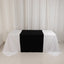 Scuba Polyester 36"x72" Wide Table Runner Black - Wrinkle-Free Trade Show Table Linen